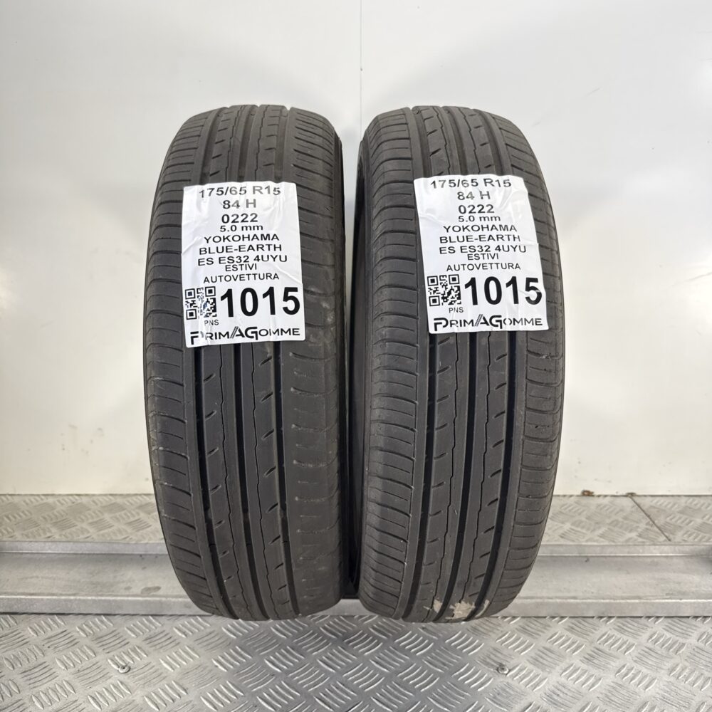 Gomme Usate 175 65 R15 84H Yokohama Blue-Earth ES ES32 71% Estive