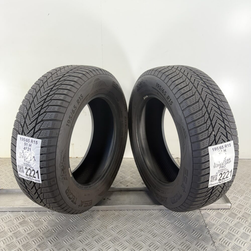 Gomme Usate 195 65 R15 91H Esa Tecar Super Grip Pro 81% Invernali - immagine 11