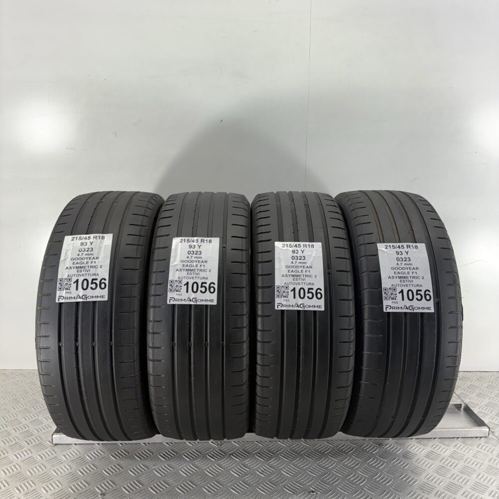 Gomme Usate 215 45 R18 93Y Goodyear Eagle F1 Asymmetric 2 Estive
