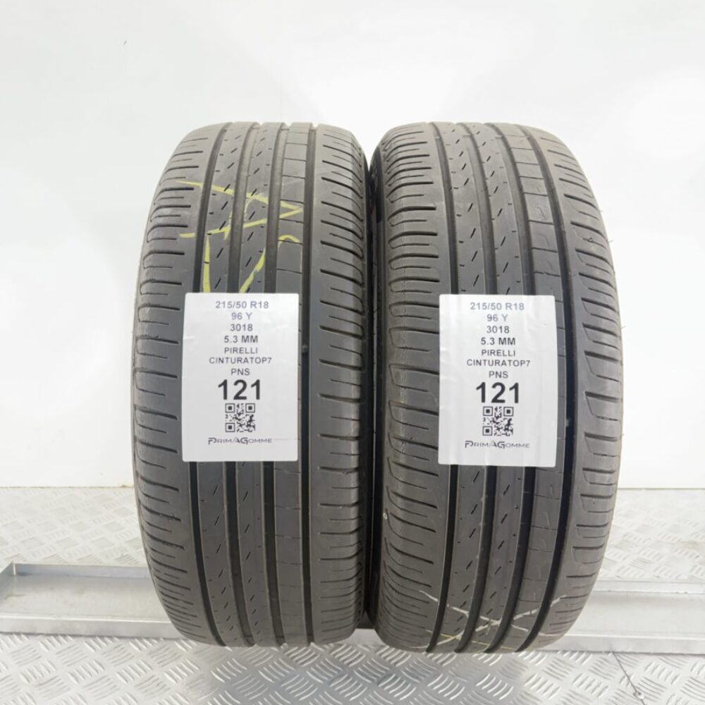 Pneumatici Usati 215 50 R18 96Y Pirelli CinturatoP7 77% Estive