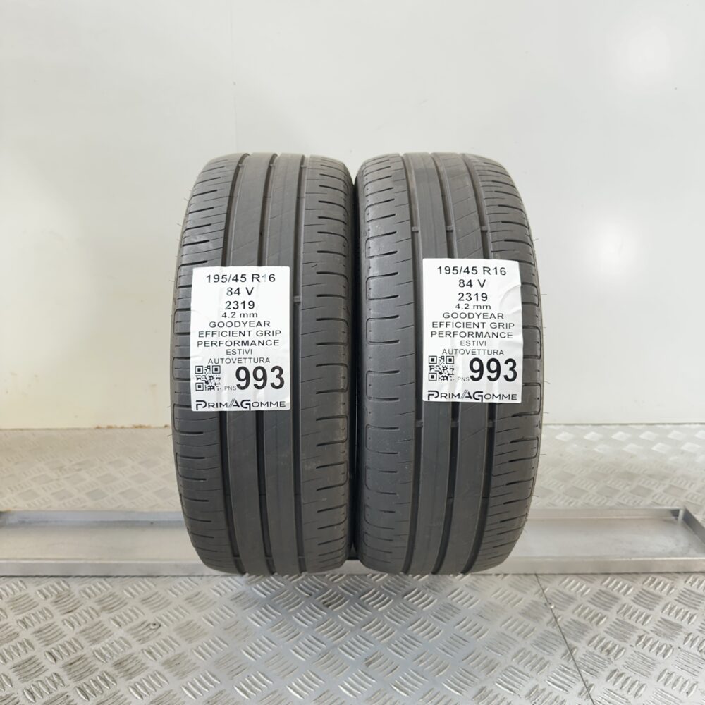 Gomme Usate 195 45 R16 84V Goodyear Efficient Grip Performance Estive