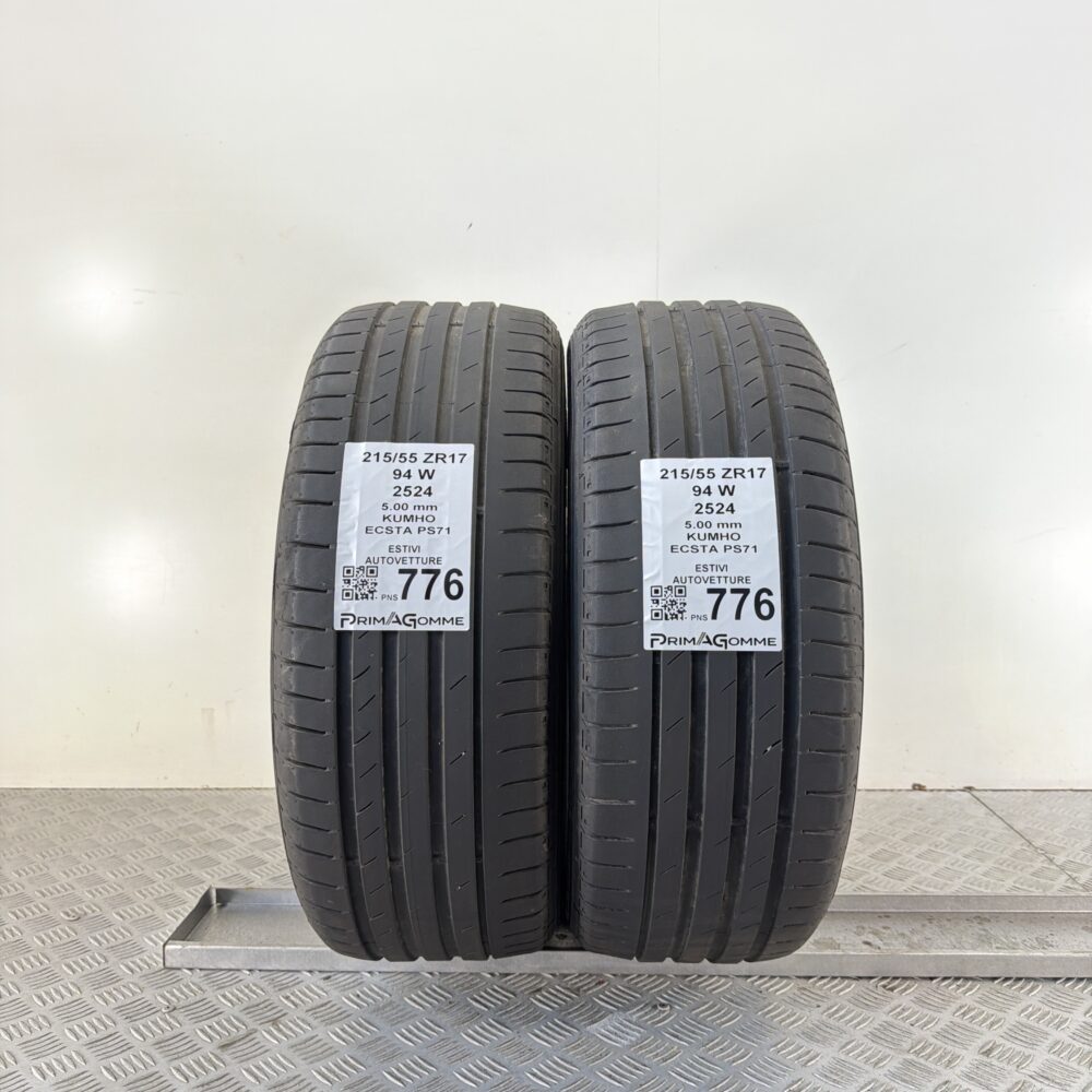 Pneumatici Usati 215 55 ZR17 94W Kumho Ecsta PS71 71% Estive