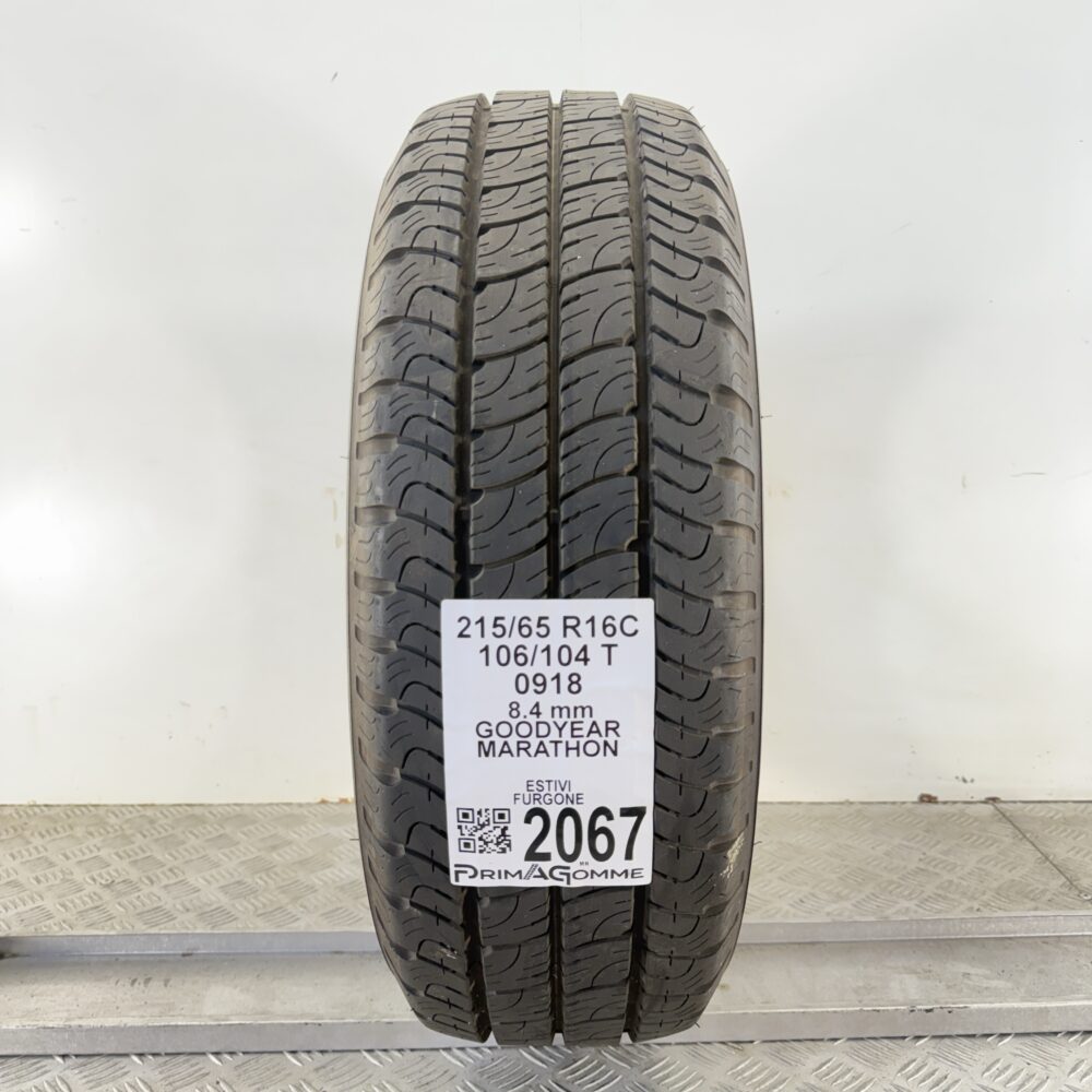 Pneumatico Usato 215 65 R16C 106/104T Goodyear Marathon 93% Estivo