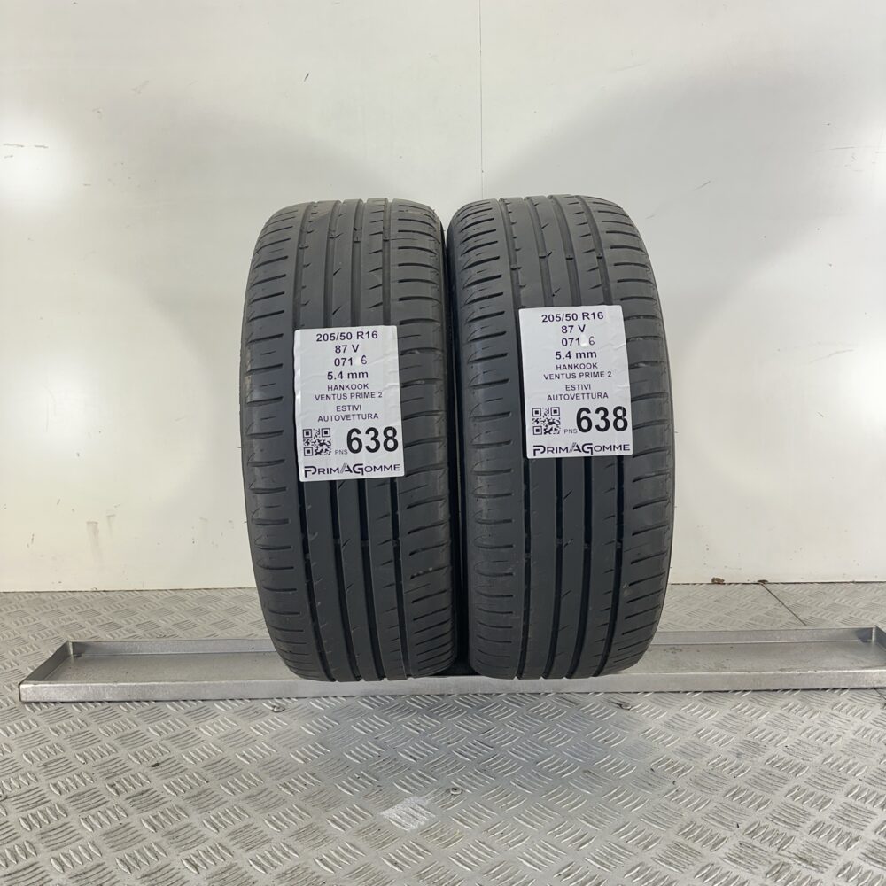 Pneumatici Usati 205 50 R16 87V Hankook Ventus Prime 2 77% Estive