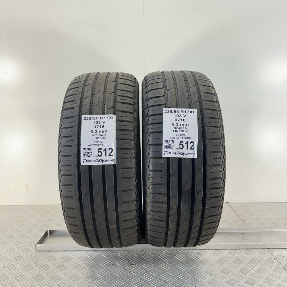 Pneumatici Usati 235 55 R17 XL 103V Nokian Line SUV 90% Estive