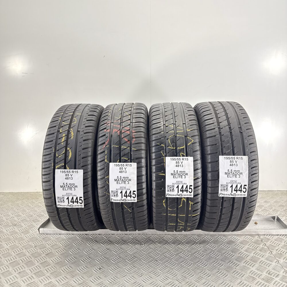 Gomme Usate 195 55 R15 85V Matador Elite 3 78% Estive