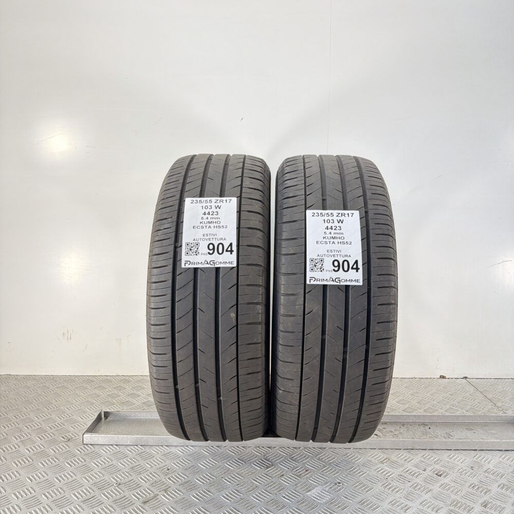 Gomme Usate 235 55 ZR17 103W Kumho Ecsta HS52 77% Estive