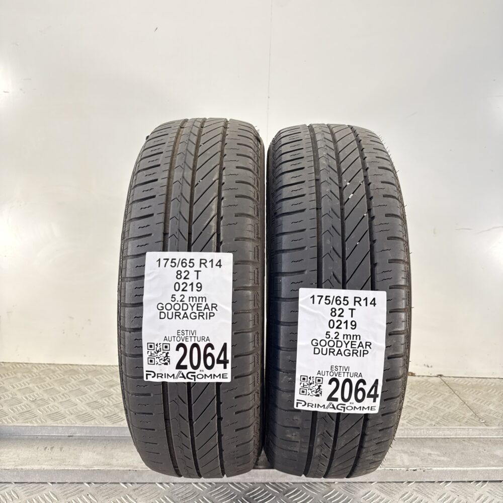 Pneumatici Usati 175 65 R14 82T GOODYEAR DURAGRIP 74% Estive
