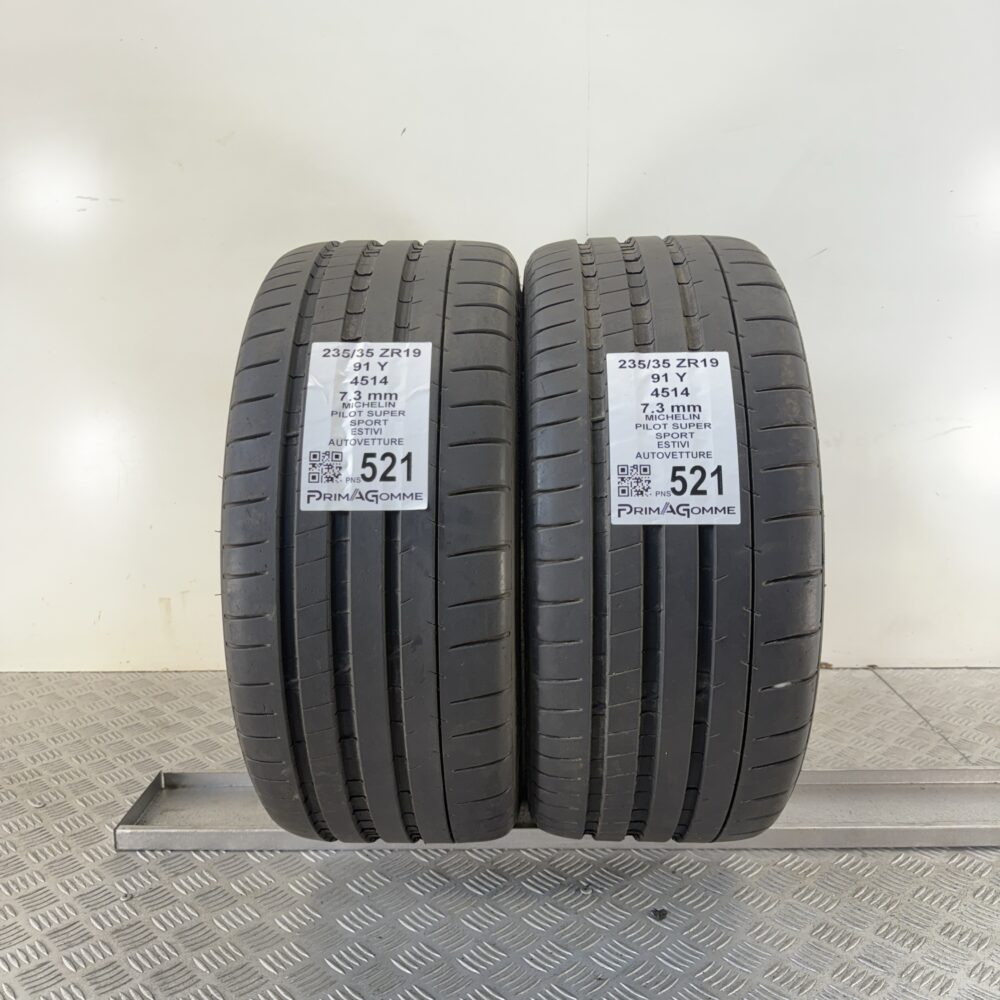 Pneumatici Usati 235 35 ZR19 91Y Michelin Pilot Super Sport 99% Estive