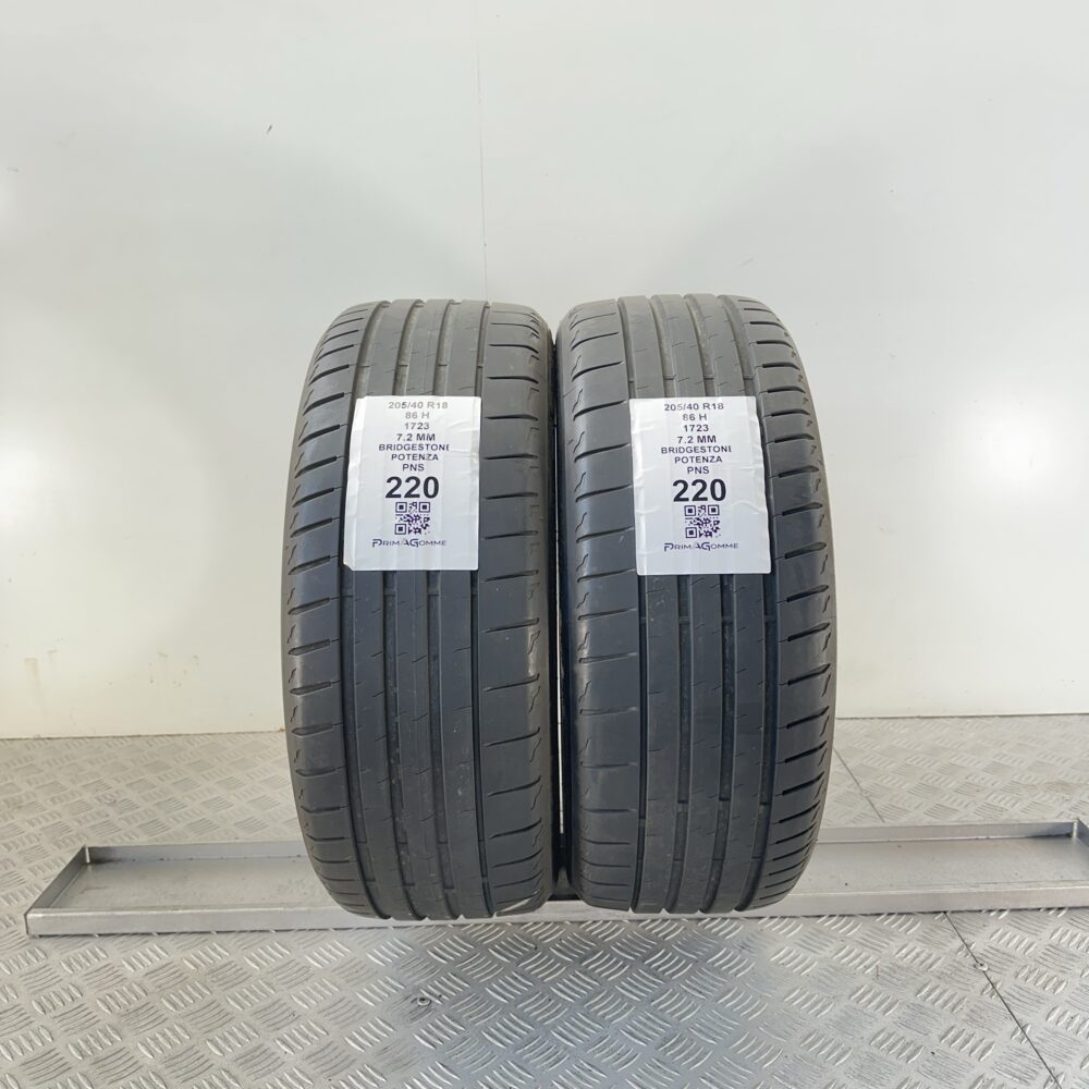 Pneumatici Usati 205 40 R18 86H Bridgestone Potenza 99% Estive