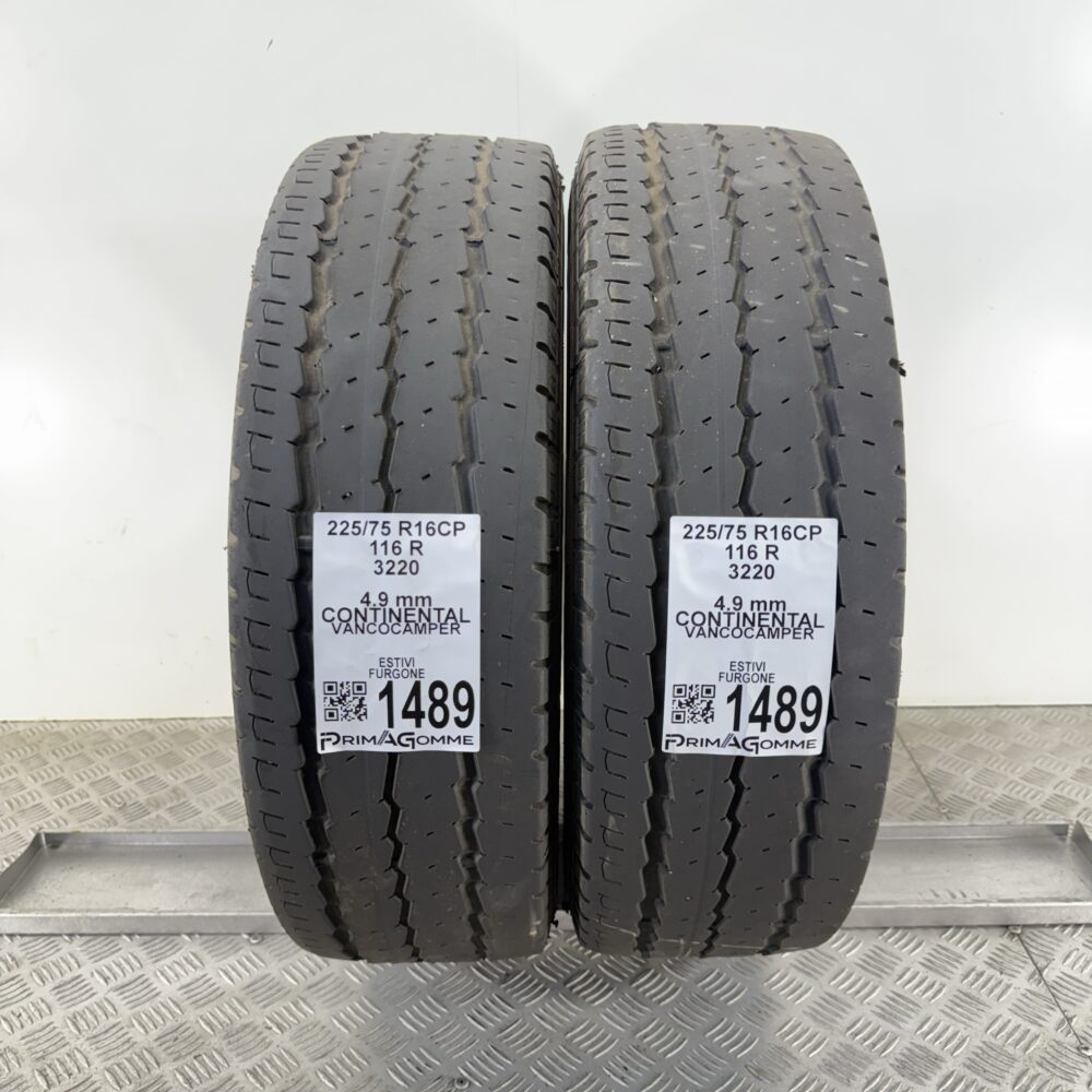 Gomme Usate 225 75 R16CP 116R Continental VancoCamper Estive