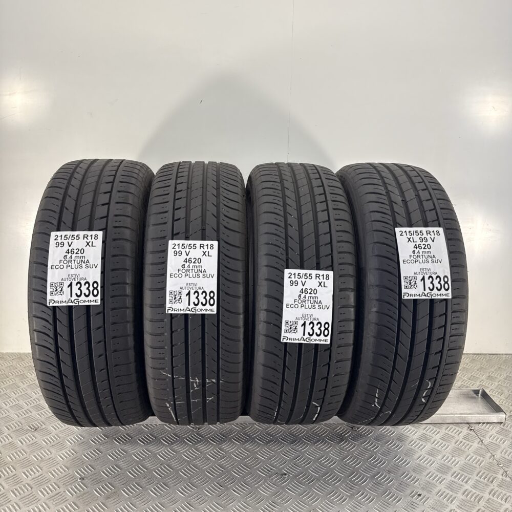 Gomme Usate 215 55 R18 XL 99V Fortuna Ecoplus SUV 91% Estive
