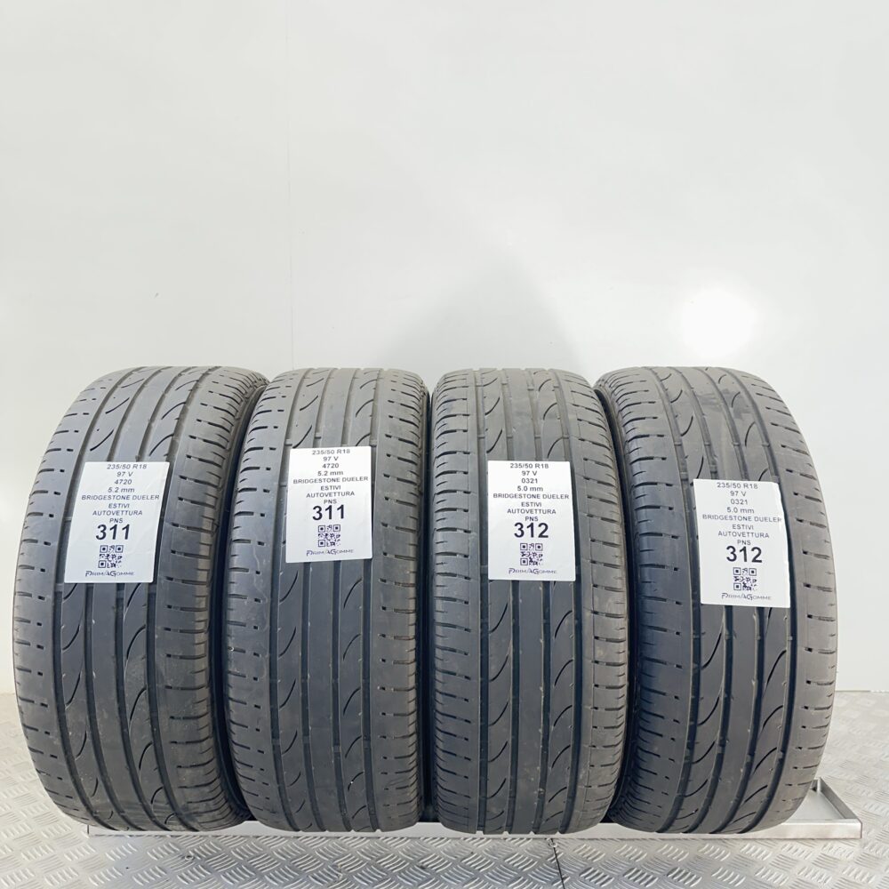 Pneumatici Usati 235 50 R18 97V Bridgestone Dueler 72% Estive