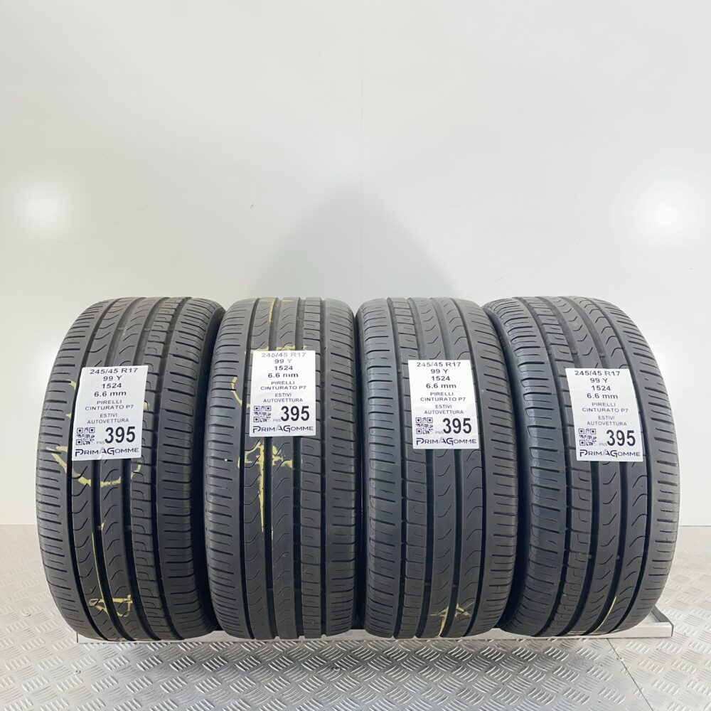 Pneumatici Usati 245 45 R17 99Y Pirelli Cinturato P7 94% Estive