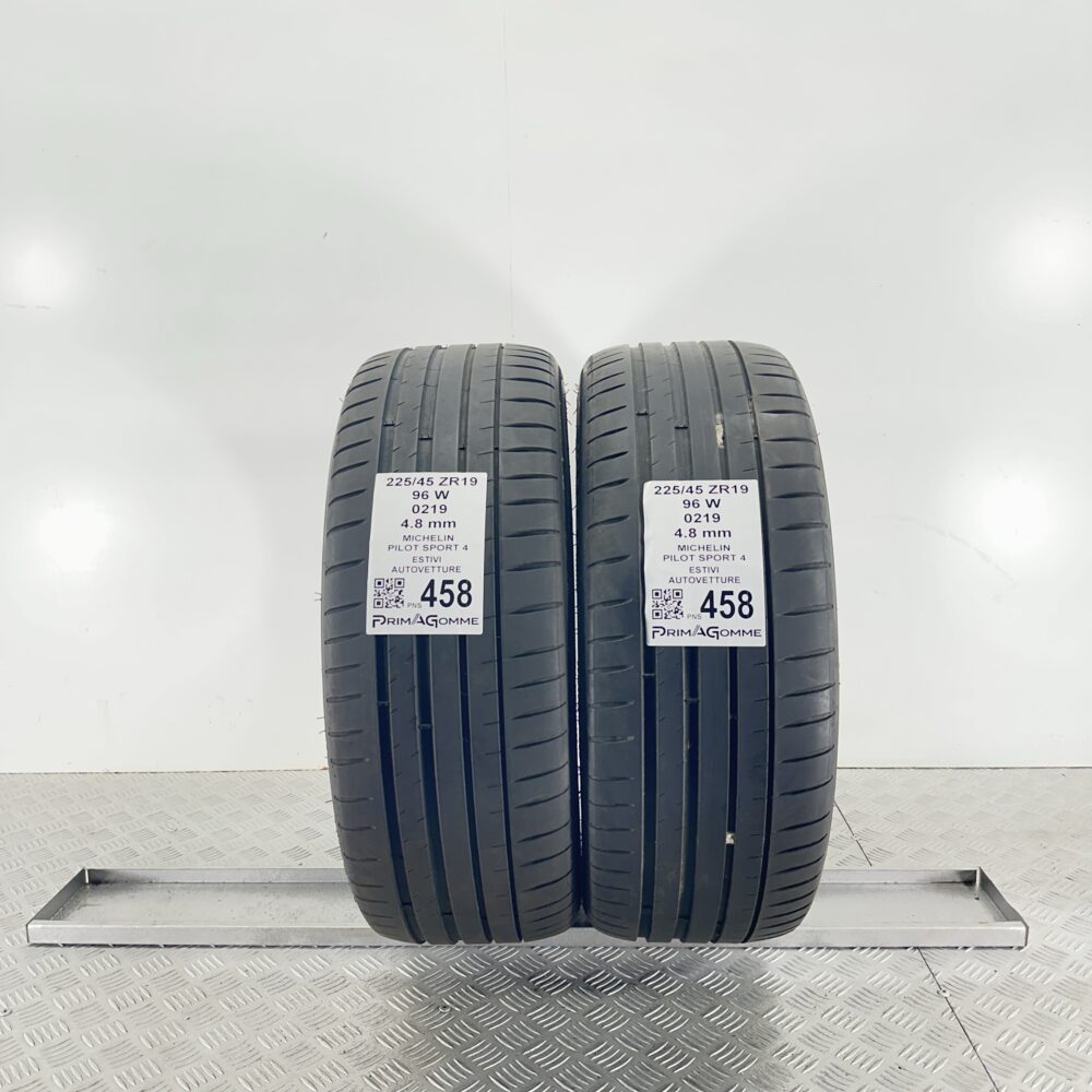 Pneumatici Usati 225 45 ZR19 96W Michelin Pilot Sport 4 Estive