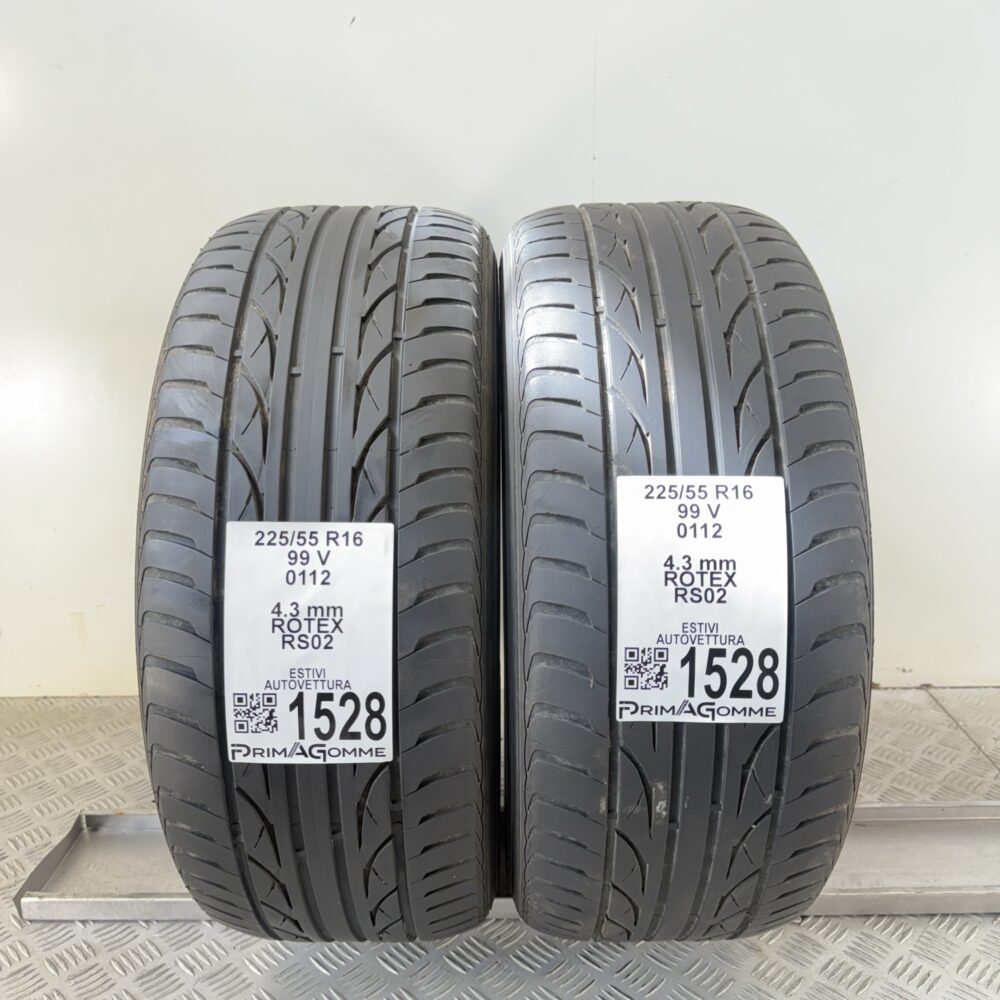 Gomme Usate 225 55 R16 99V Rotex RS02 Estive