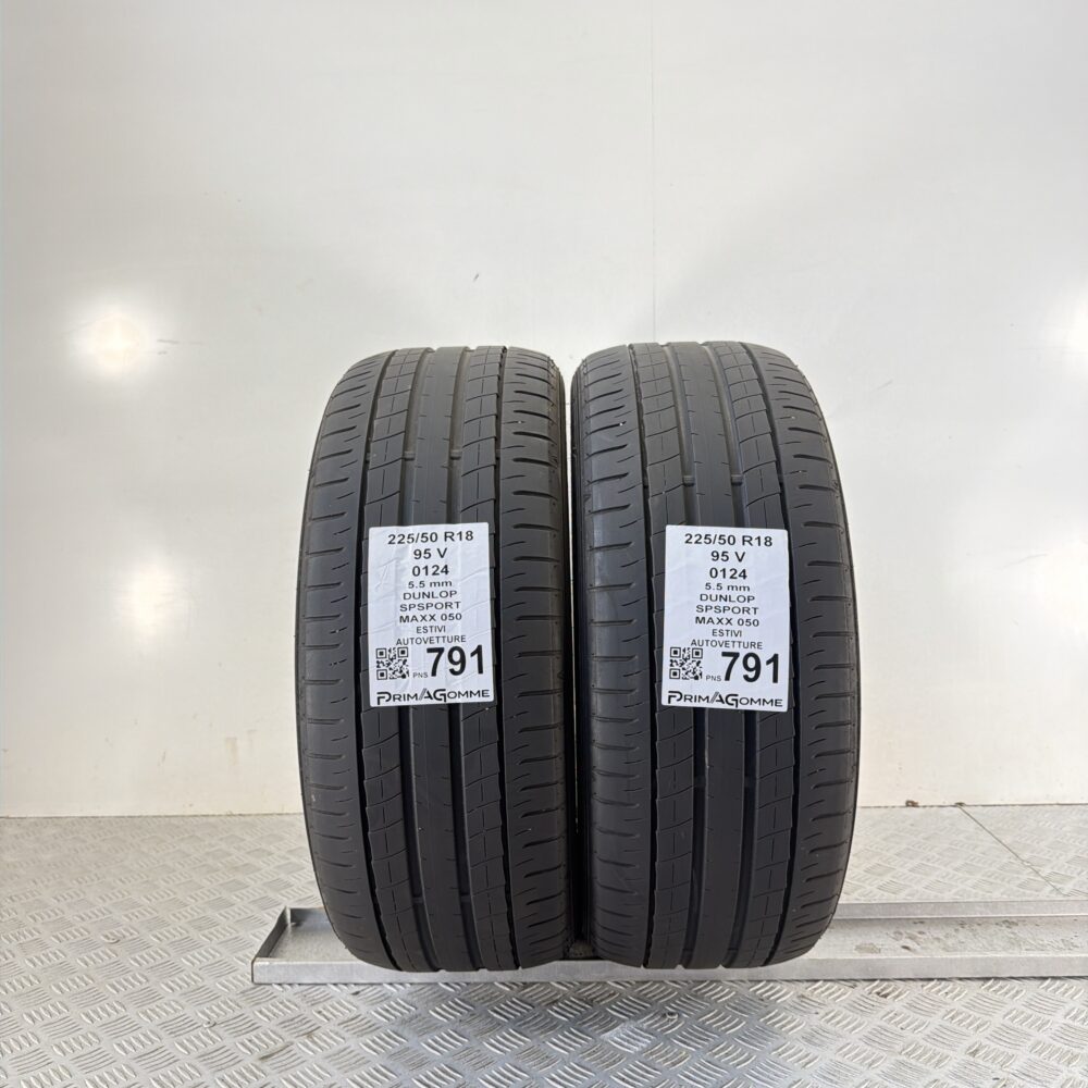 Pneumatici Usati 225 50 R18 95V Dunlop SP Sport Maxx 50 80% Estive