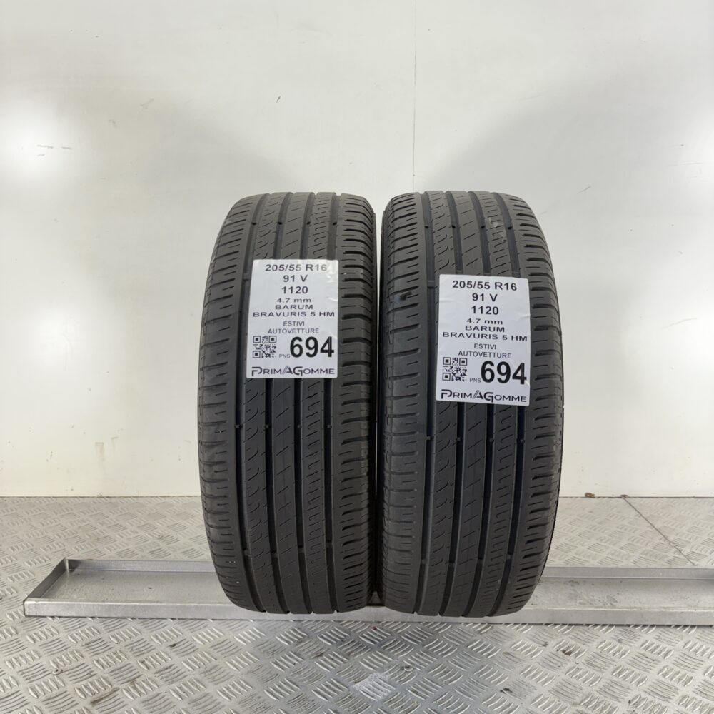 Pneumatici Usati 205 55 R16 91V Barum Bravuris 5 HM Estive