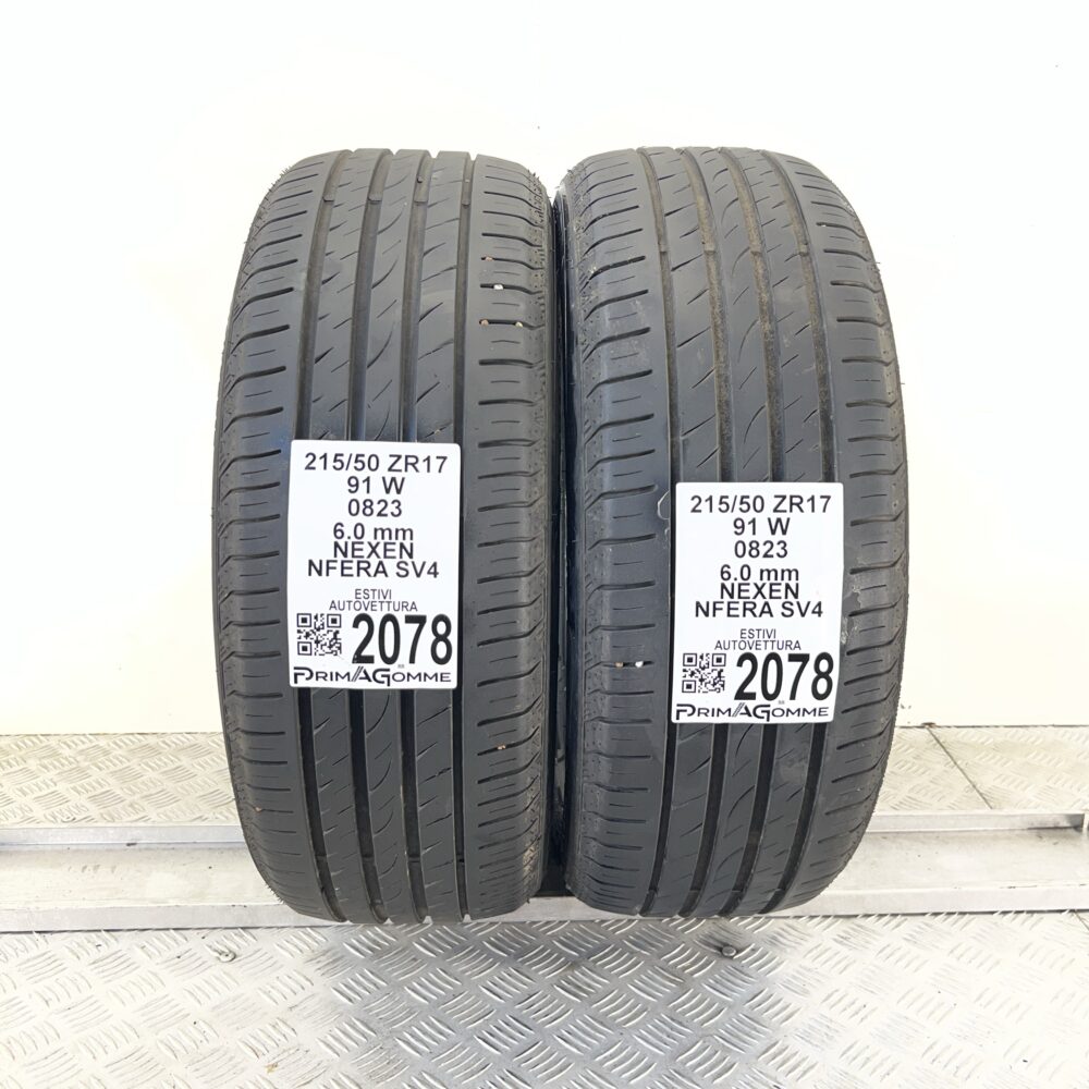 Pneumatici Usati 215 50 ZR17 91W Nexen Nfera SV4 86% Estive