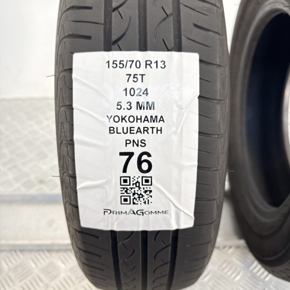 Gomme Usate 155 70 R13 75T Yokohama BlueEarth 5.3mm Estive - immagine 3