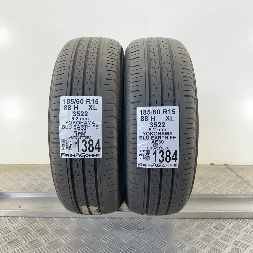 Gomme Usate 185 60 R15 88H Yokohama Blu Earth FE 75% Estive