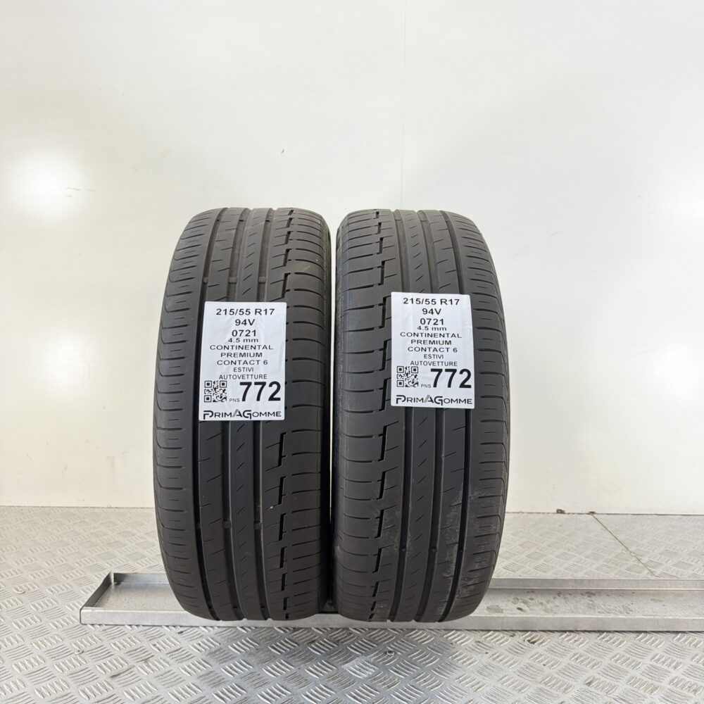 Pneumatici Usati 215 55 R17 94V Continental Premium Contact 6 Estive