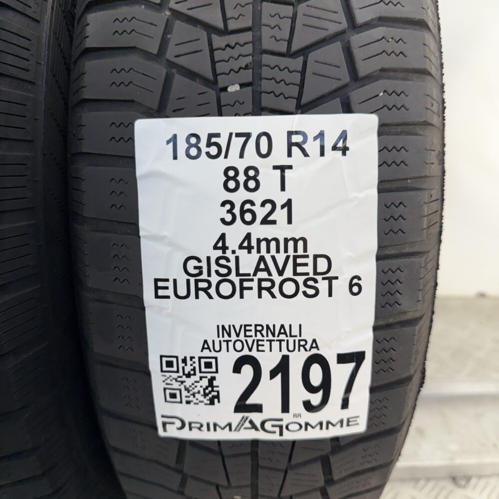 Gomme Usate 185 70 R14 88T Gislaved Eurofrost 6 Invernali - immagine 3