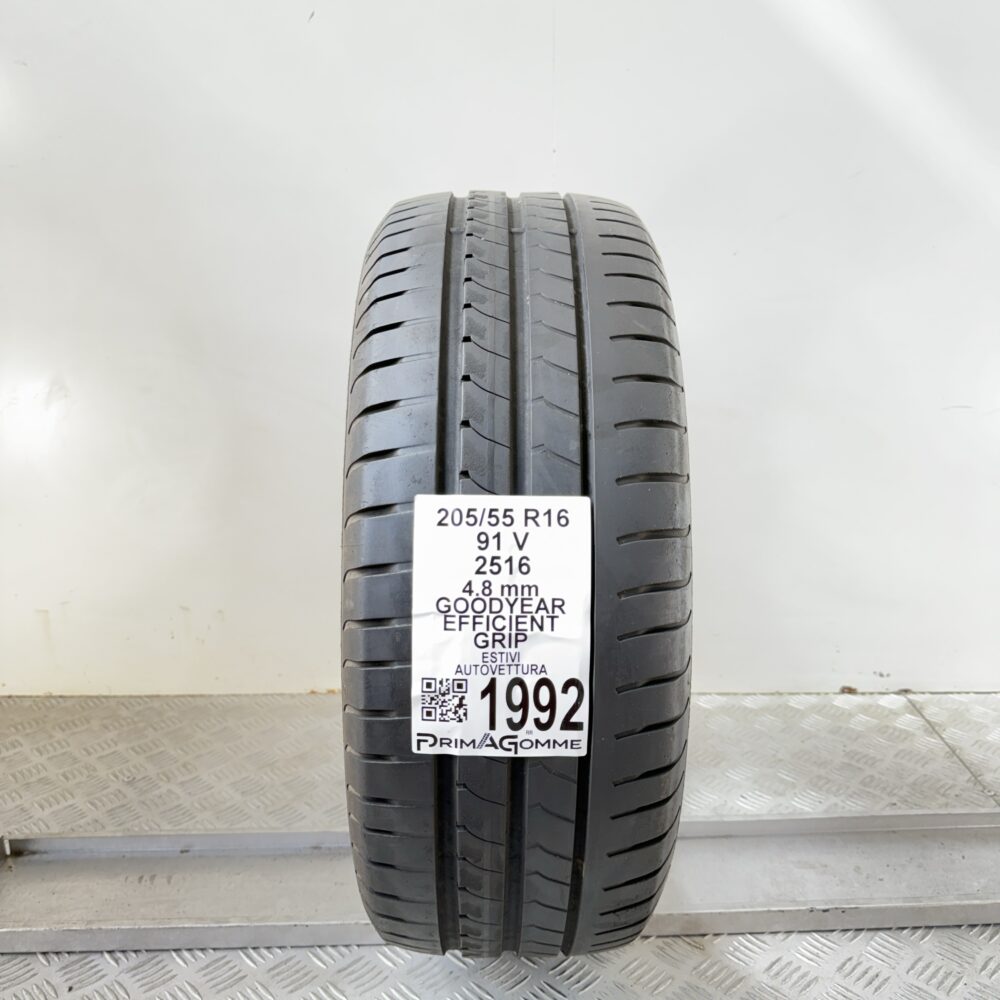Pneumatico Usato 205 55 R16 91V Goodyear Efficient Grip Estivo