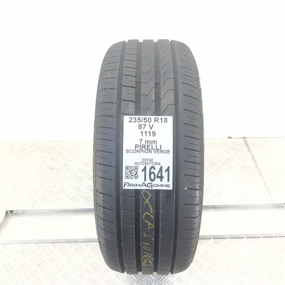 Pneumatico Usato 235 50 R18 87V Pirelli Scorpion Verde 100% Estivo