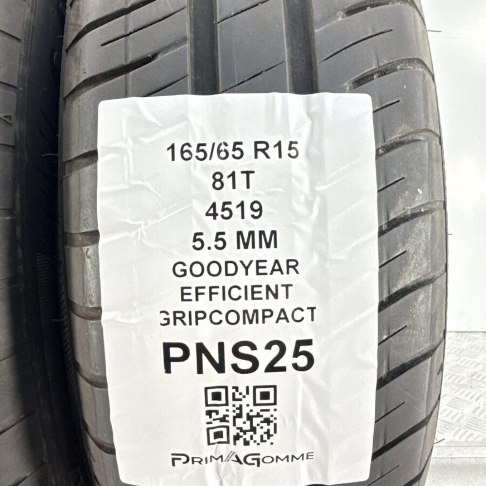 Gomme Usate 165 65 R15 81T Goodyear EfficientGrip Compact 5.5mm Estive - immagine 3