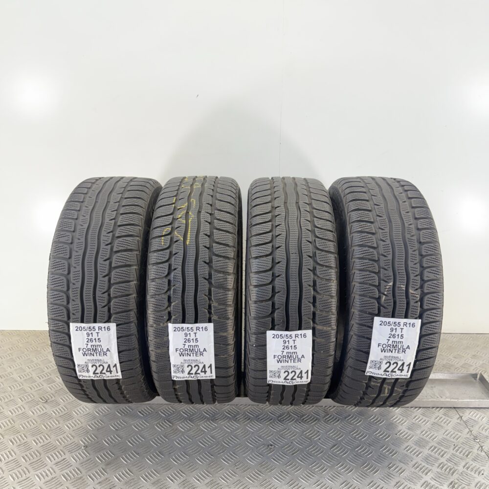 Gomme Usate 205 55 R16 91T Formula Winter 100% Invernali