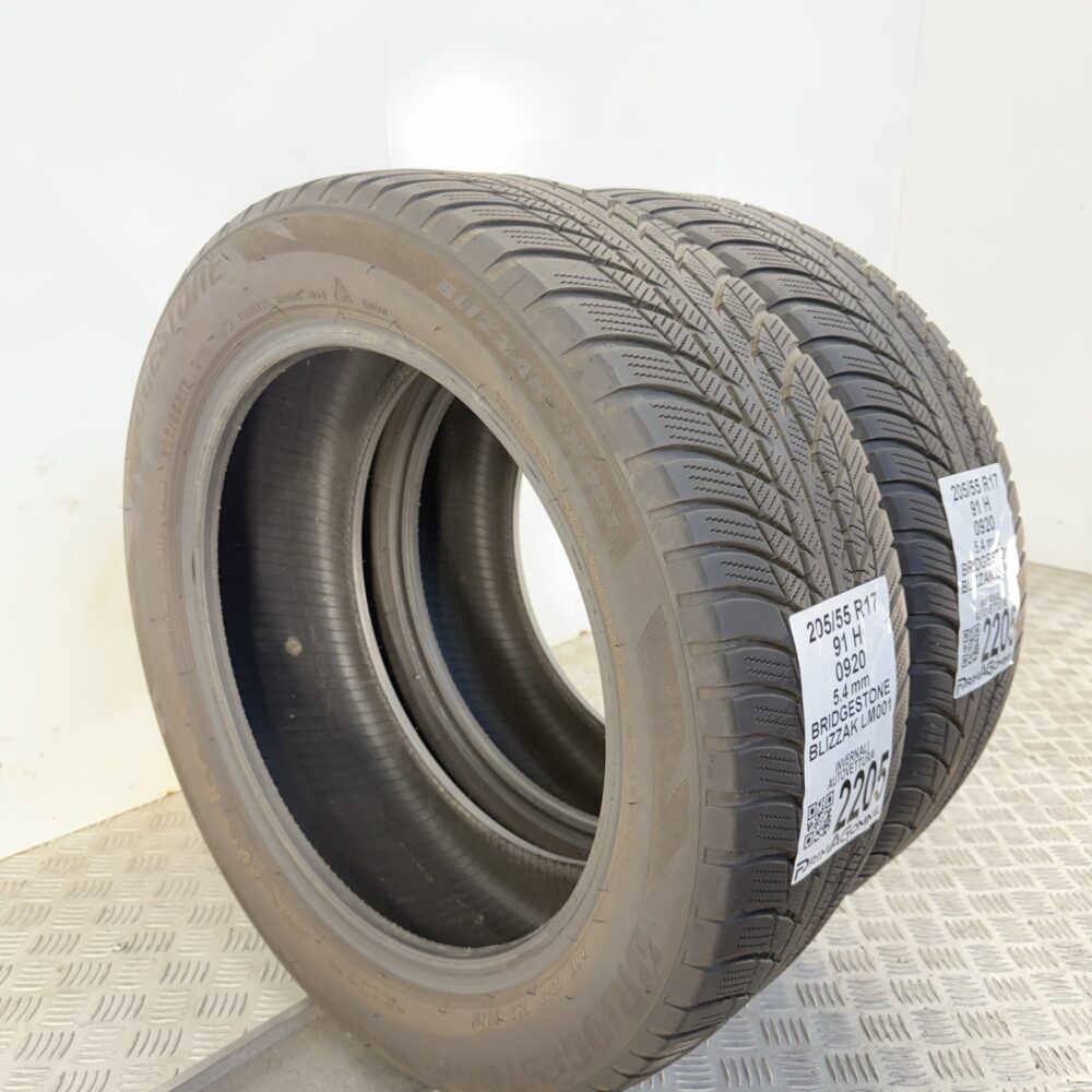 Gomme Usate 205 55 R17 91H Bridgestone Blizzak LM001 77% Invernali - immagine 10
