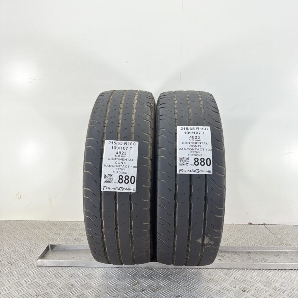 Gomme Usate 215 65 R16C 109 107T Continental Vancontact 100 81% Estive