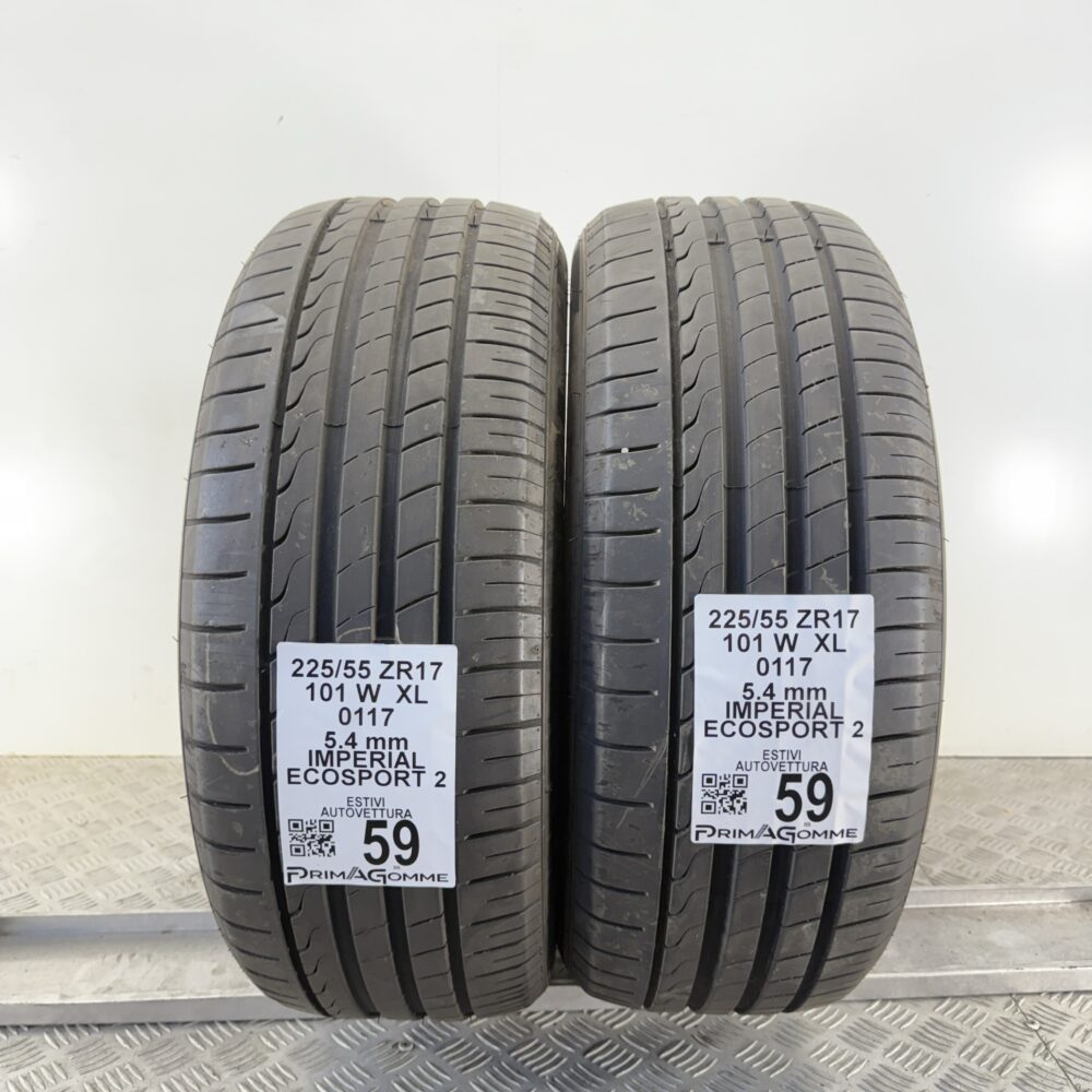 Pneumatici Usati 225 55 ZR17 XL 101W Imperial Ecosport 2 77% Estive