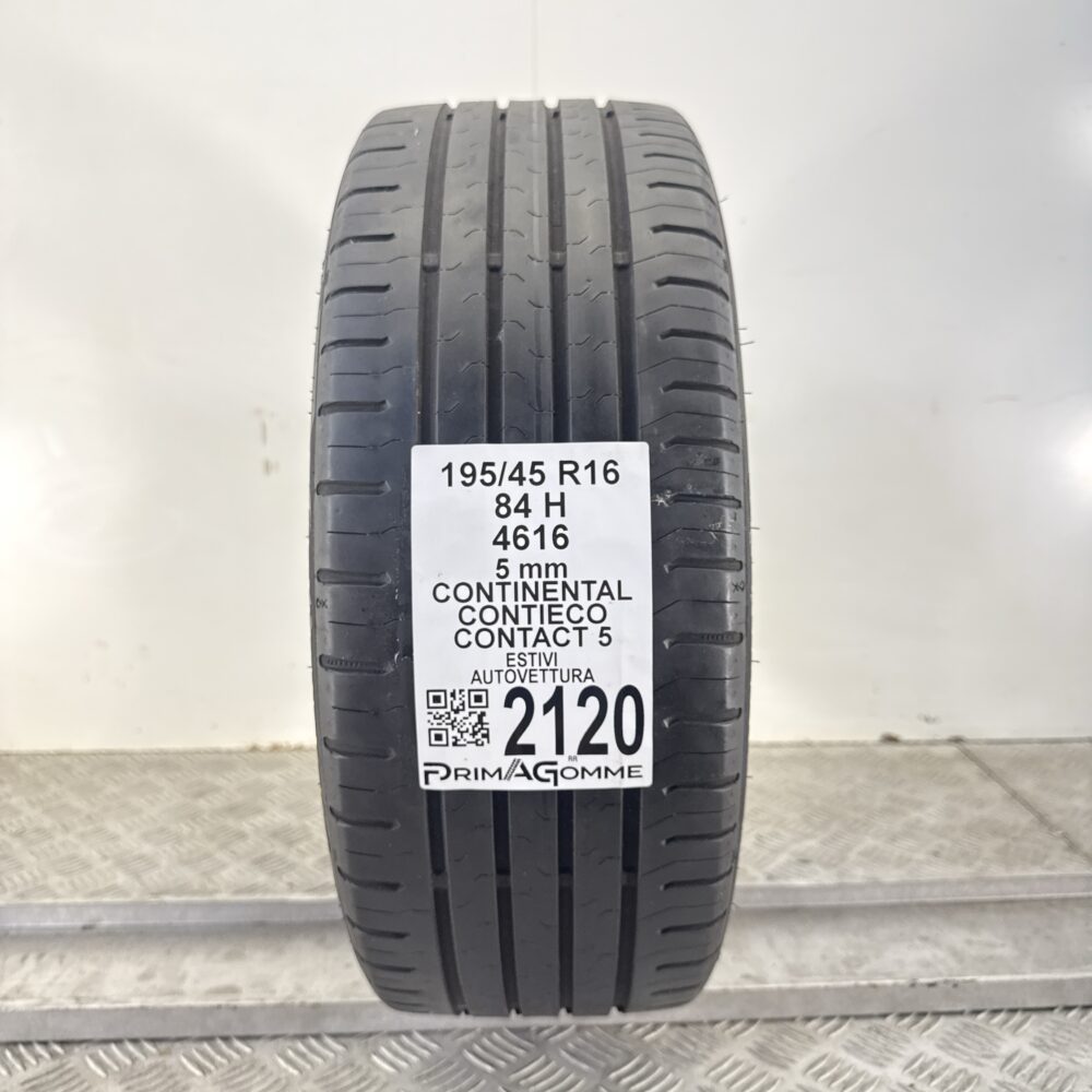Pneumatico Usato 195 45 R16 84H Continental ContiEcoContact 5 71% Estivo