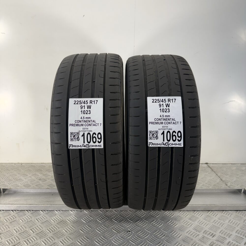 Gomme Usate 225 45 R17 91W Continental Premium Contact 7 Estive