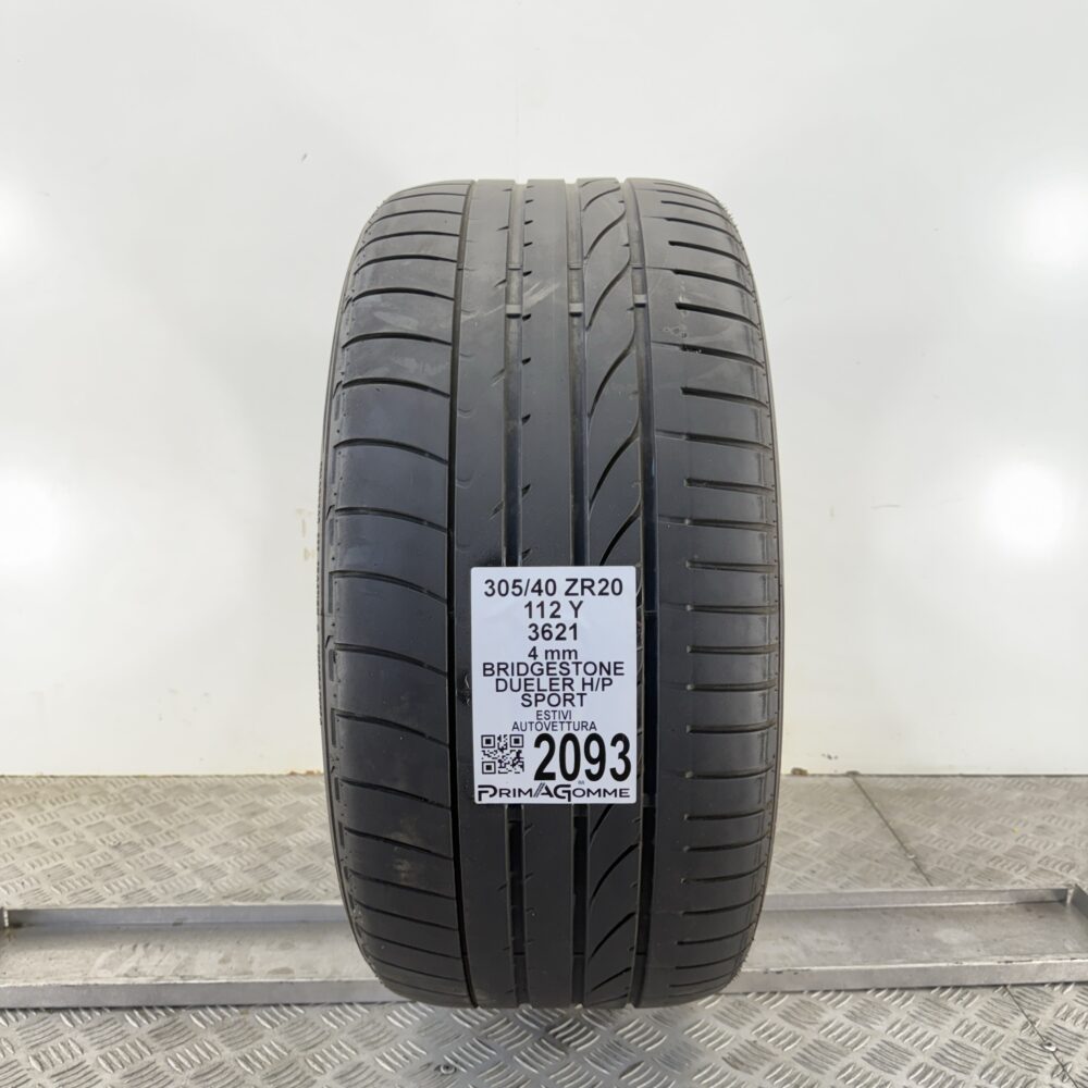 Pneumatico Usato 305 40 ZR20 112Y Bridgestone Dueler H/P Sport Estivo
