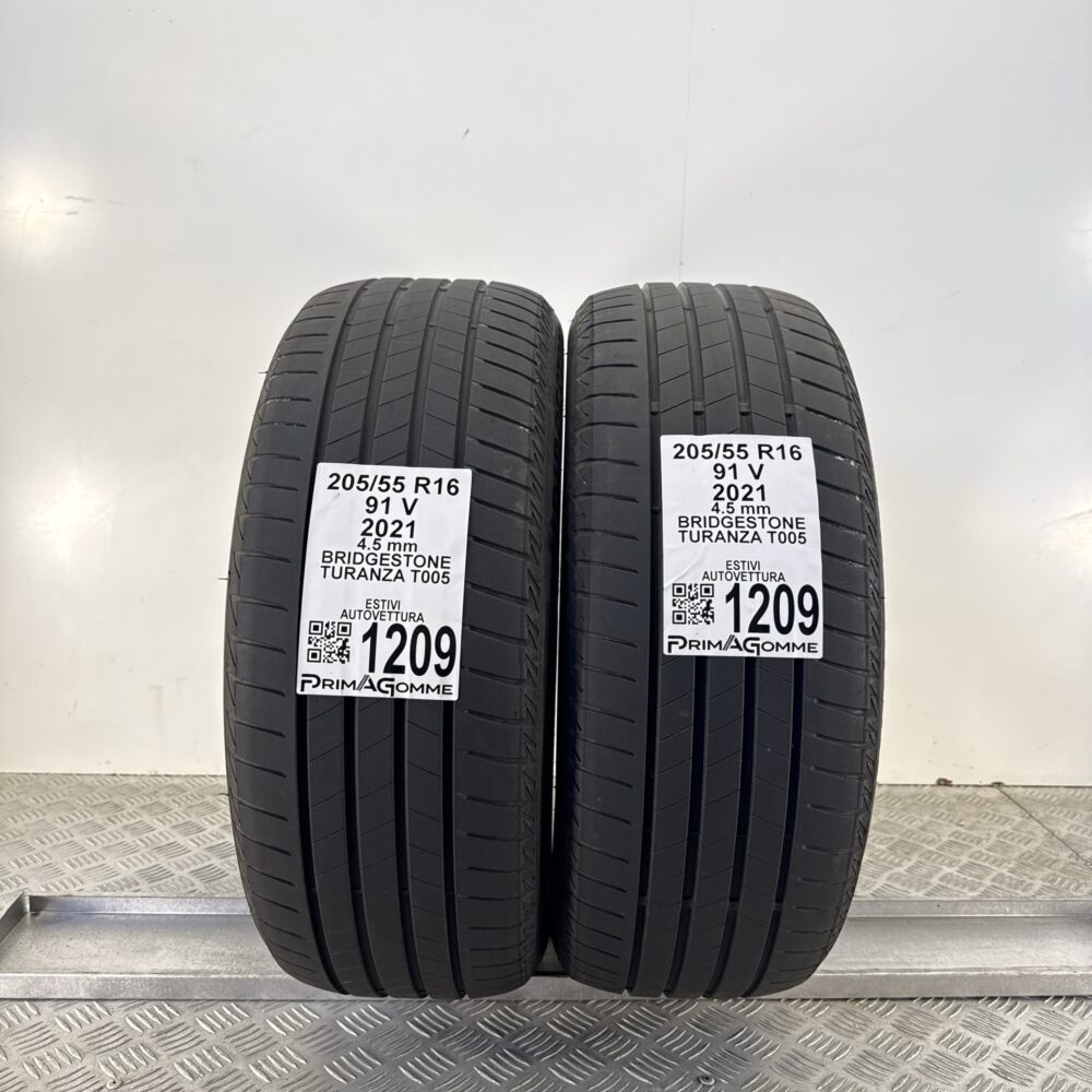 Gomme Usate 205 55 R16 91V Bridgestone Turanza T005 Estive