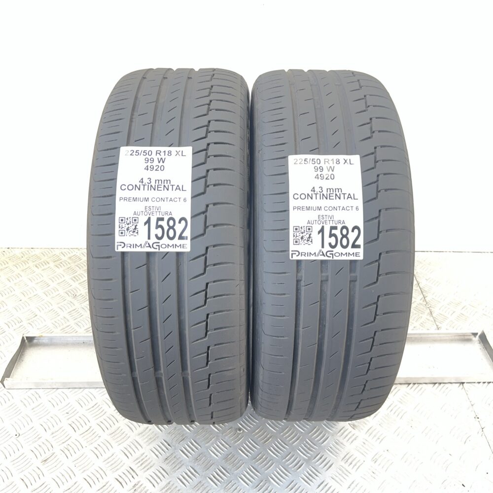 Gomme Usate 225 50 R18 XL 99W Continental Premium Contact 6 Estive