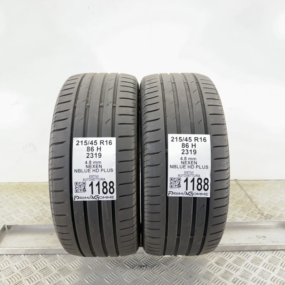 Gomme Usate 215 45 R16 86H Nexen NBLUE HD PLUS Estive