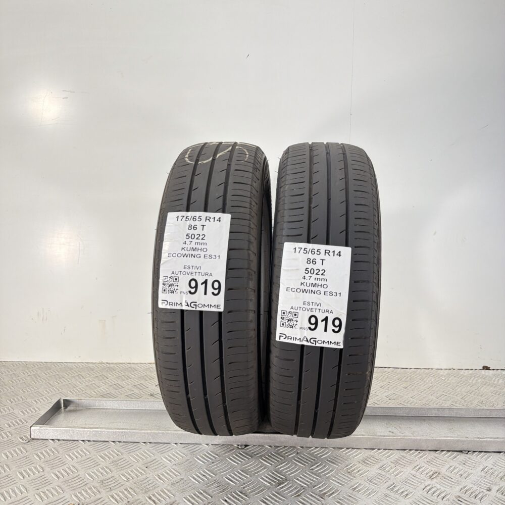 Pneumatici Usati 175 65 R14 86T Kumho Ecowing ES31 Estive