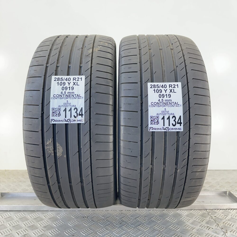 Gomme Usate 285 40 R21 XL 109Y Continental ContiSportContact 5 Estive