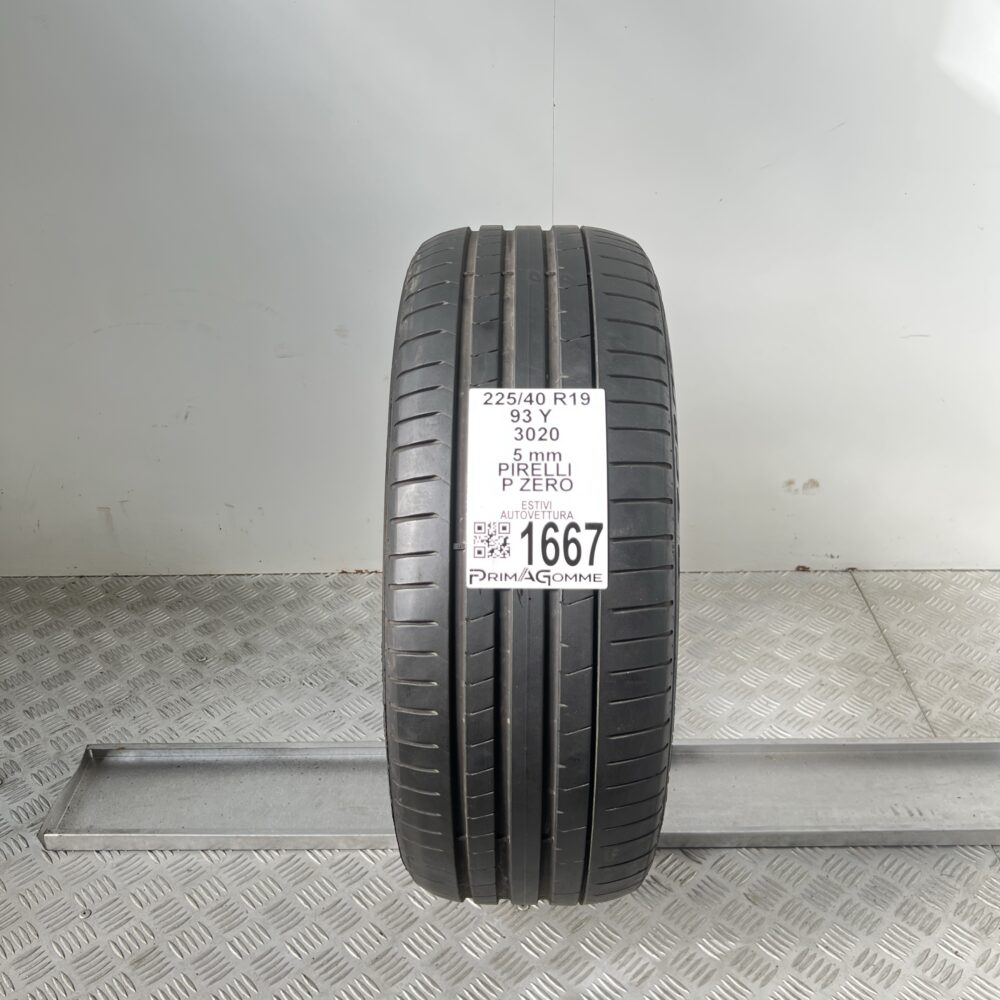 Gomma Usata 225 40 R19 93Y Pirelli P Zero 71% Estiva