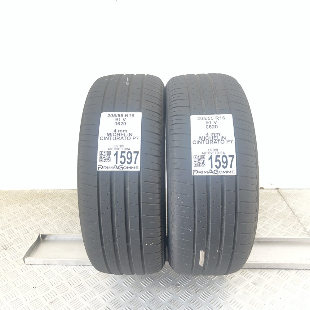 Gomme Usate 205 55 R16 91V Michelin Cinturato P7 Estive