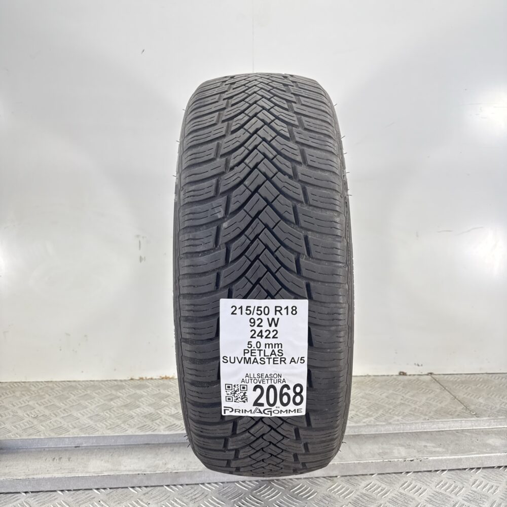 Pneumatico Usato 215 50 R18 92W Petlas Suvmaster A/5 4 Stagioni