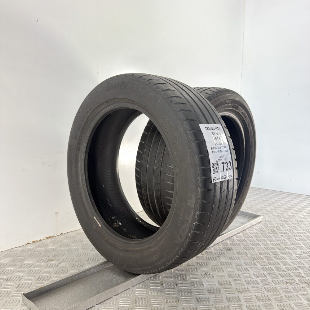 Pneumatici Usati 195 55 R16 91V Bridgestone Turanza T005 Estive - immagine 4