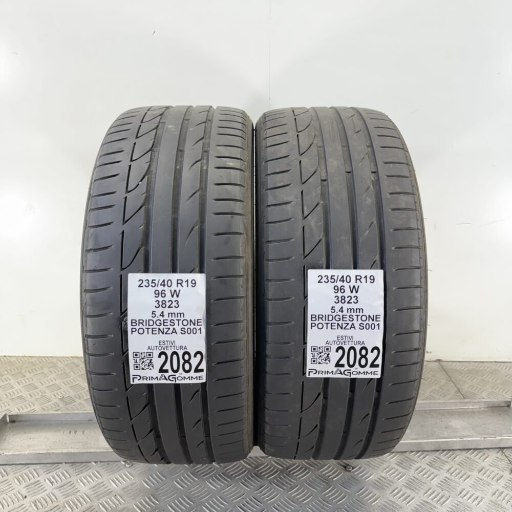 Pneumatici Usati 235 40 R19 96W Bridgestone Potenza S001 77% Estive