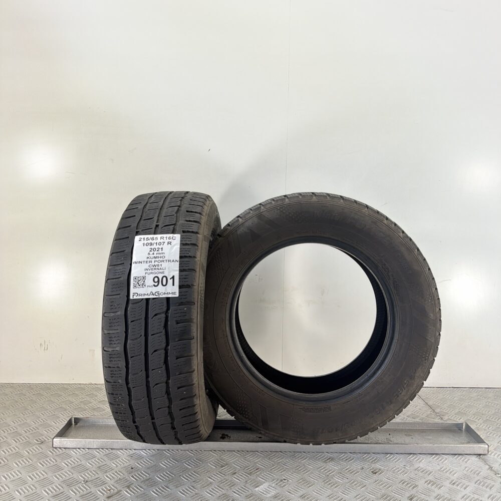 Gomme Usate 215 65 R16C 109 107R Kumho Winter Portran CW51 75% Invernali - immagine 4