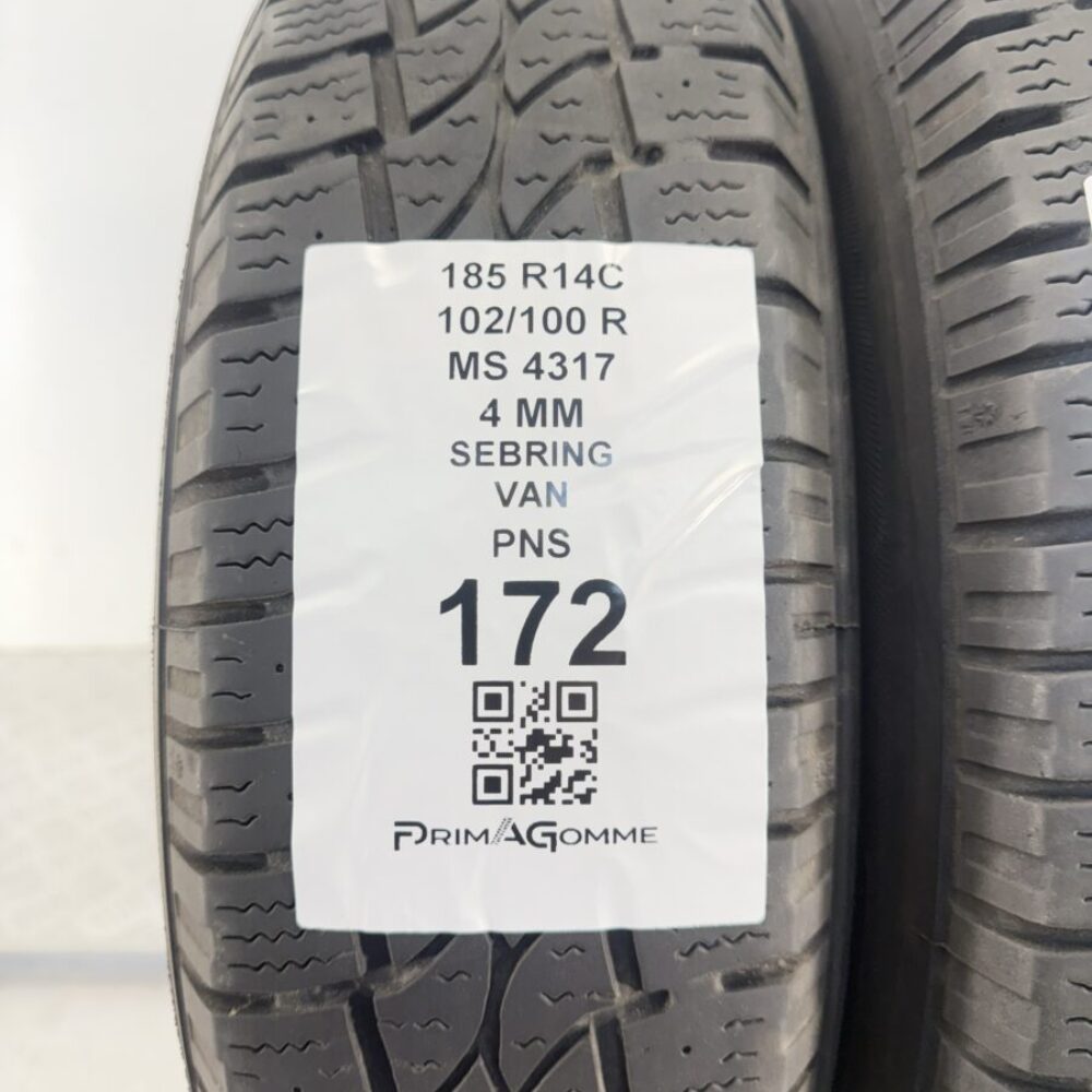 Pneumatici Usati 185 R14C 102 100R Sebring Van Invernali - immagine 3