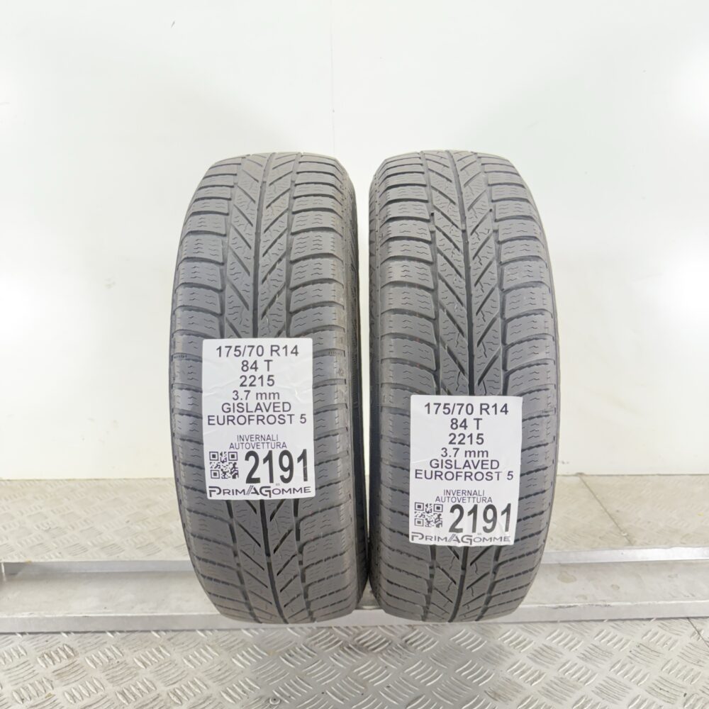 Gomme Usate 175 70 R14 84T Gislaved Eurofrost 5 Invernali